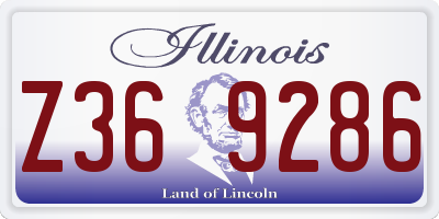IL license plate Z369286