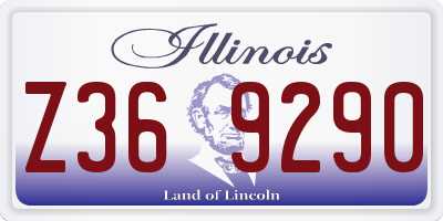 IL license plate Z369290