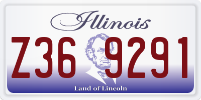 IL license plate Z369291