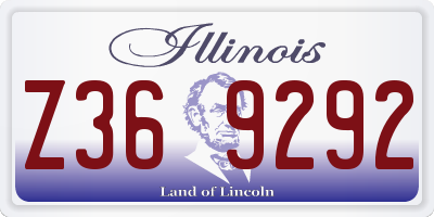 IL license plate Z369292