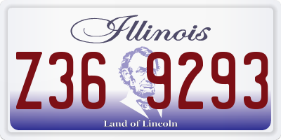 IL license plate Z369293