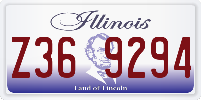IL license plate Z369294