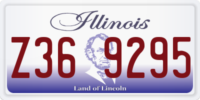 IL license plate Z369295