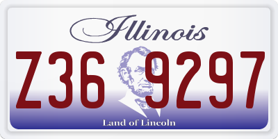 IL license plate Z369297
