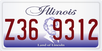 IL license plate Z369312