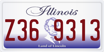 IL license plate Z369313