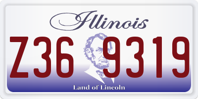 IL license plate Z369319