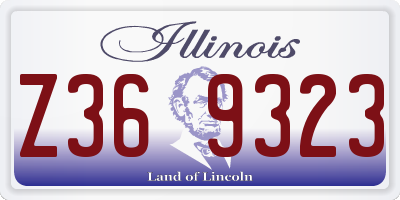 IL license plate Z369323
