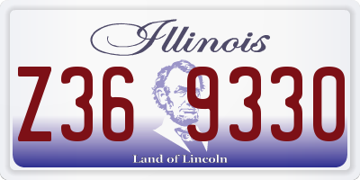 IL license plate Z369330