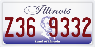 IL license plate Z369332