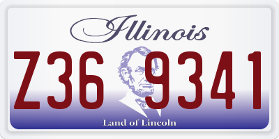 IL license plate Z369341