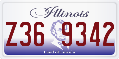 IL license plate Z369342