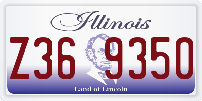 IL license plate Z369350