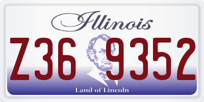 IL license plate Z369352