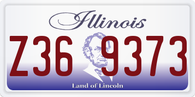 IL license plate Z369373