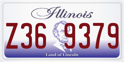 IL license plate Z369379