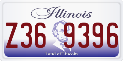 IL license plate Z369396