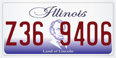 IL license plate Z369406