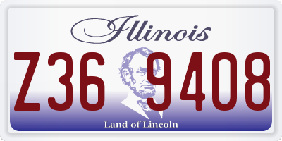 IL license plate Z369408