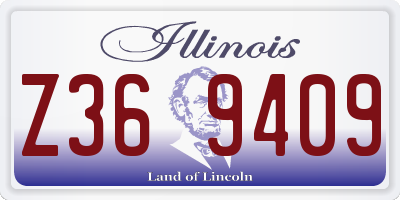IL license plate Z369409