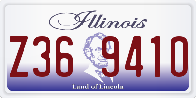 IL license plate Z369410