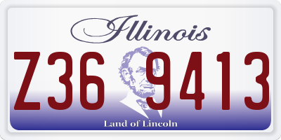 IL license plate Z369413