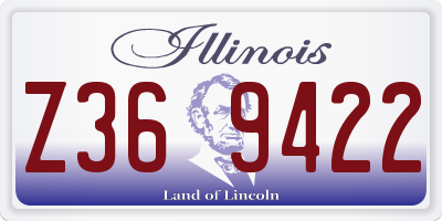 IL license plate Z369422