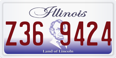 IL license plate Z369424