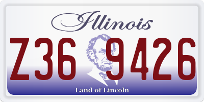IL license plate Z369426
