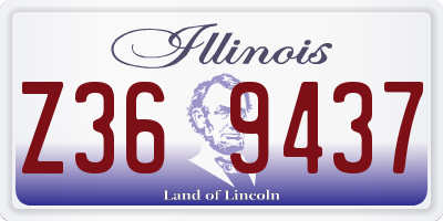IL license plate Z369437