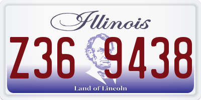 IL license plate Z369438