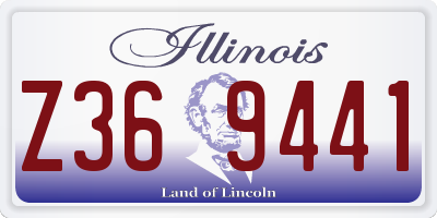 IL license plate Z369441
