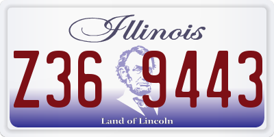 IL license plate Z369443