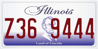 IL license plate Z369444