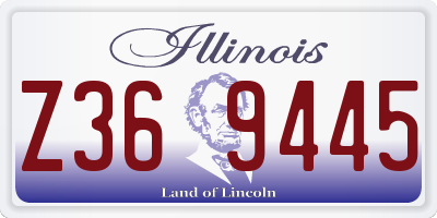 IL license plate Z369445