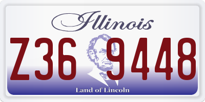IL license plate Z369448