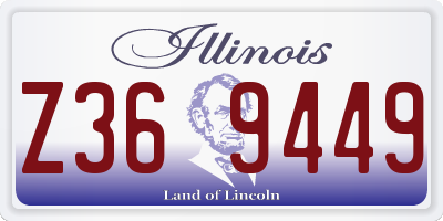 IL license plate Z369449