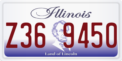 IL license plate Z369450