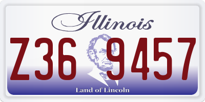 IL license plate Z369457