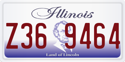 IL license plate Z369464