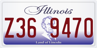 IL license plate Z369470