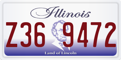 IL license plate Z369472