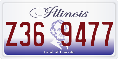 IL license plate Z369477