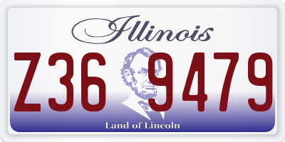 IL license plate Z369479