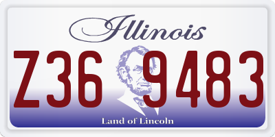 IL license plate Z369483