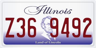IL license plate Z369492
