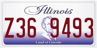 IL license plate Z369493