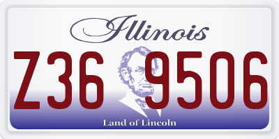 IL license plate Z369506
