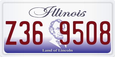 IL license plate Z369508