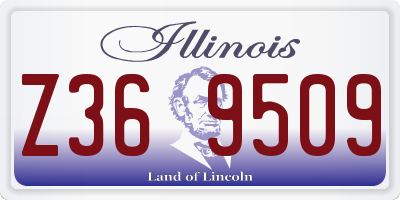 IL license plate Z369509